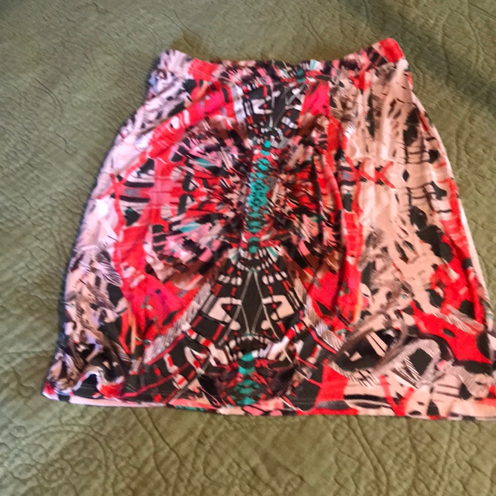 Mauve Bohemian print skirt.